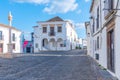 Narrow street in the old town in Portuguese village Monsaraz Royalty Free Stock Photo