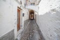 Narrow street in Old Town Rhodes Royalty Free Stock Photo