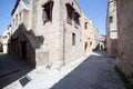 Narrow street in Old Town Rhodes Royalty Free Stock Photo