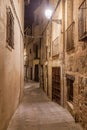 Narrow street in the old town of Toledo, Spa Royalty Free Stock Photo