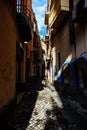 Narrow street in Ortigia, Syracuse, Italy