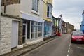 A narrow street in Penzance, Cornwall, England