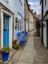 Narrow street - Robin Hoods Bay - England Royalty Free Stock Photo