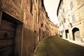 Narrow street of Siena