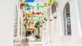 Narrow street in a spanish town Royalty Free Stock Photo