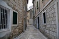 Narrow street in Split, Croatia Royalty Free Stock Photo