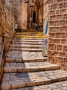 Narrow Street With Steps In Jaffa Royalty Free Stock Photo