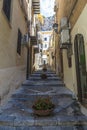 Street of the old town of Cefalu in Sicily, Italy Royalty Free Stock Photo