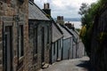 Narrow street in Culross, Scotland Royalty Free Stock Photo