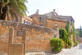 Narrow street, stone houses in Peratallada Royalty Free Stock Photo