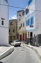 Narrow street in Tangier,Morocco Royalty Free Stock Photo