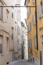 Narrow street in Trieste, Italy Royalty Free Stock Photo