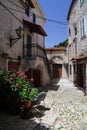 Narrow street in Trogir, Croatia
