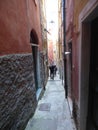 A narrow street in a Tuscan hill town