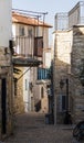 Narrow street. Tzfat (Safed). Israel. Royalty Free Stock Photo