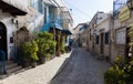 Narrow street. Tzfat (Safed). Israel. Royalty Free Stock Photo