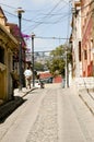 Narrow Street - Valparaiso - Chile Royalty Free Stock Photo