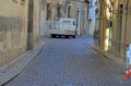 Narrow street in Vicenza, Italy