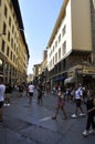 Street view Architecture in Downtown Square of Florence Metropolitan City. Italy