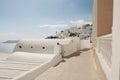 Narrow street and view over town Royalty Free Stock Photo