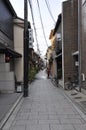 Kyoto, 13th may: Gion or Geisha district from Kyoto City in Japan Royalty Free Stock Photo