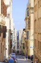 Narrow street view, Valletta, Malta