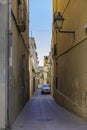 Narrow street in the village Arbos del Panades . The town is a located in the province of Tarragona.