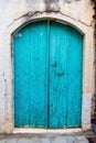 Narrow street in the village of Kritsa, Crete, Greece Royalty Free Stock Photo