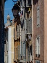 Narrow street with windows shutter