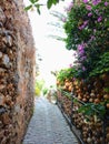 street inside the fortress in Alanya Royalty Free Stock Photo