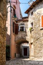 A narrow streets of Buje, Croatia