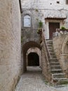 The narrow streets of the Croatian city Trogir Royalty Free Stock Photo