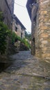 Narrow streets of medieval times Royalty Free Stock Photo