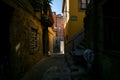 The narrow streets of the old town of Porto. Portugal Royalty Free Stock Photo