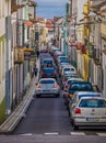 Narrow streets of Ponta Delgada