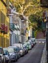 Narrow streets of Ponta Delgada