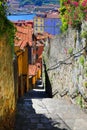 The narrow streets of Porto city