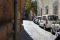 Narrow streets in Roman district Trastevere, Rome, Italy