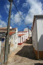 Narrow streets Santiago do Cacem Royalty Free Stock Photo