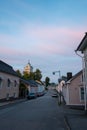 Narrow streets of Tammisaari Raasepori Finland in the old part of the town