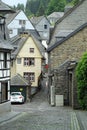 Narrow streets in town Monschau Germany