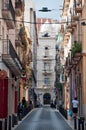 Narrow streets of Reus, Spain