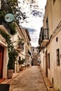 Narrow streets and white facades in Altea
