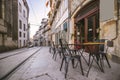 Narrow touristic street  in Porto, Portugal Royalty Free Stock Photo