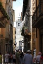 Narrow town street in Bellagio