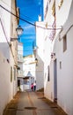 Narrow town street on the Costa del Sol