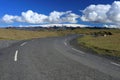 Winding Road to Myrdalsjokull Glacier from Dyrholaey, Southern Iceland