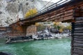 A narrow wooden bridge