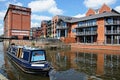 Narrowboat on canal, Nottingham.