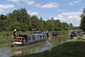 Narrowboat on Kennet & Avon Canal at Devizes UK